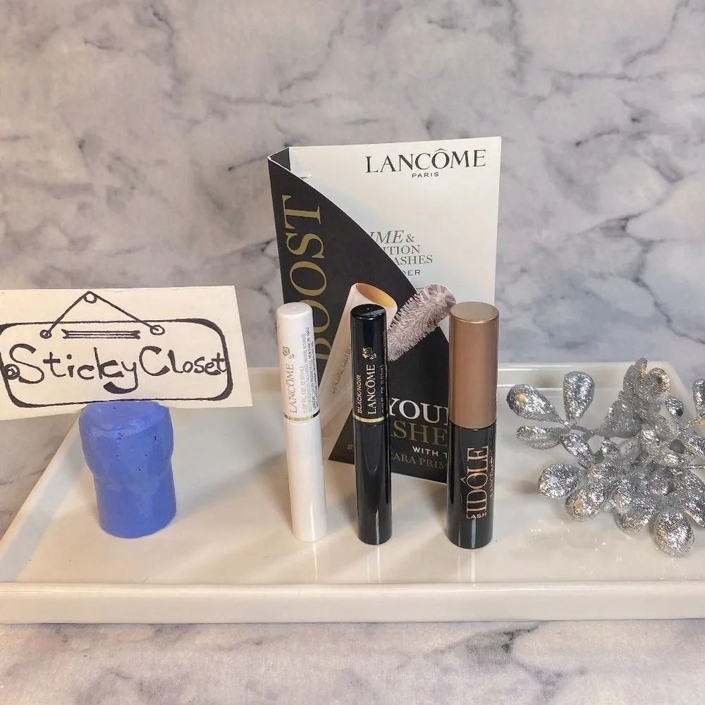 Lancome Mascara Variety Pack Set-Idole & Definicils Mascara,Cils Booster,3pc-NEW